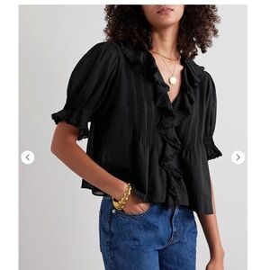 DÔEN Henri Top in Black Size XS